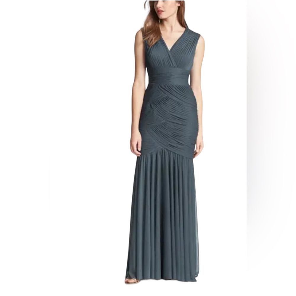 Adrianna Papell Formal Draped Mermaid Dress| Size 8